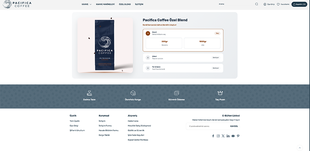 Pacifica Coffee Özel Blend: Her Fincanda Ustalıkla Harmanlanmış Lezzet