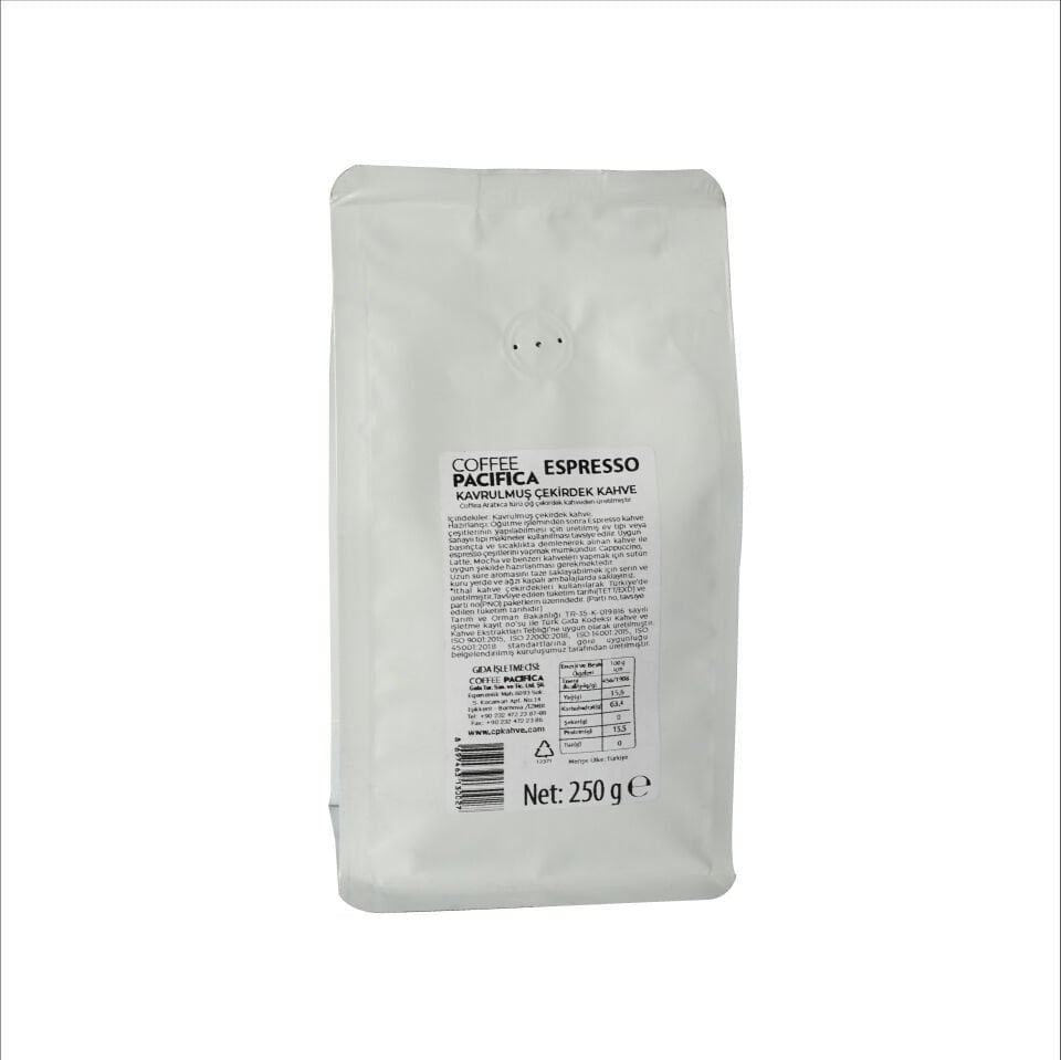 Coffee Pacifica Espresso Çekirdek Kahve (250 gr)
