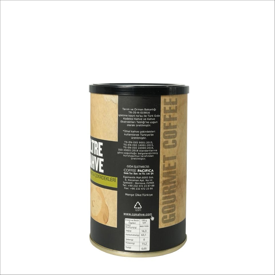 PACIFICA COFFEE FİLTRE KAH.ÖĞT.250 GR