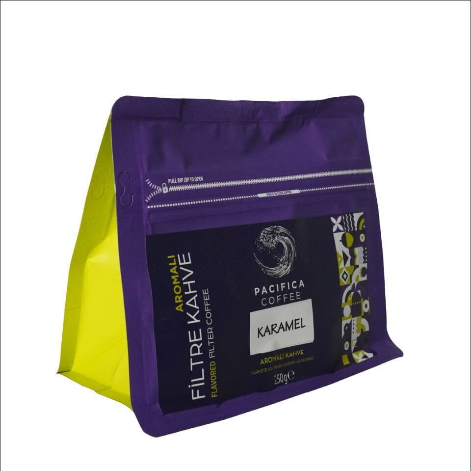 Pacifica Coffee Caramel Aromalı Filtre Kahve (250 gr Poşet)