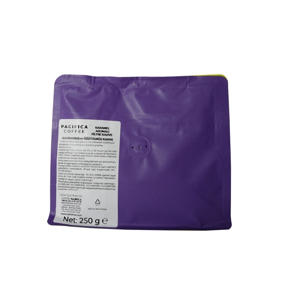 PACIFICA COFFEE AROMALI KAHVE PŞT. 250 GR - CARAMEL