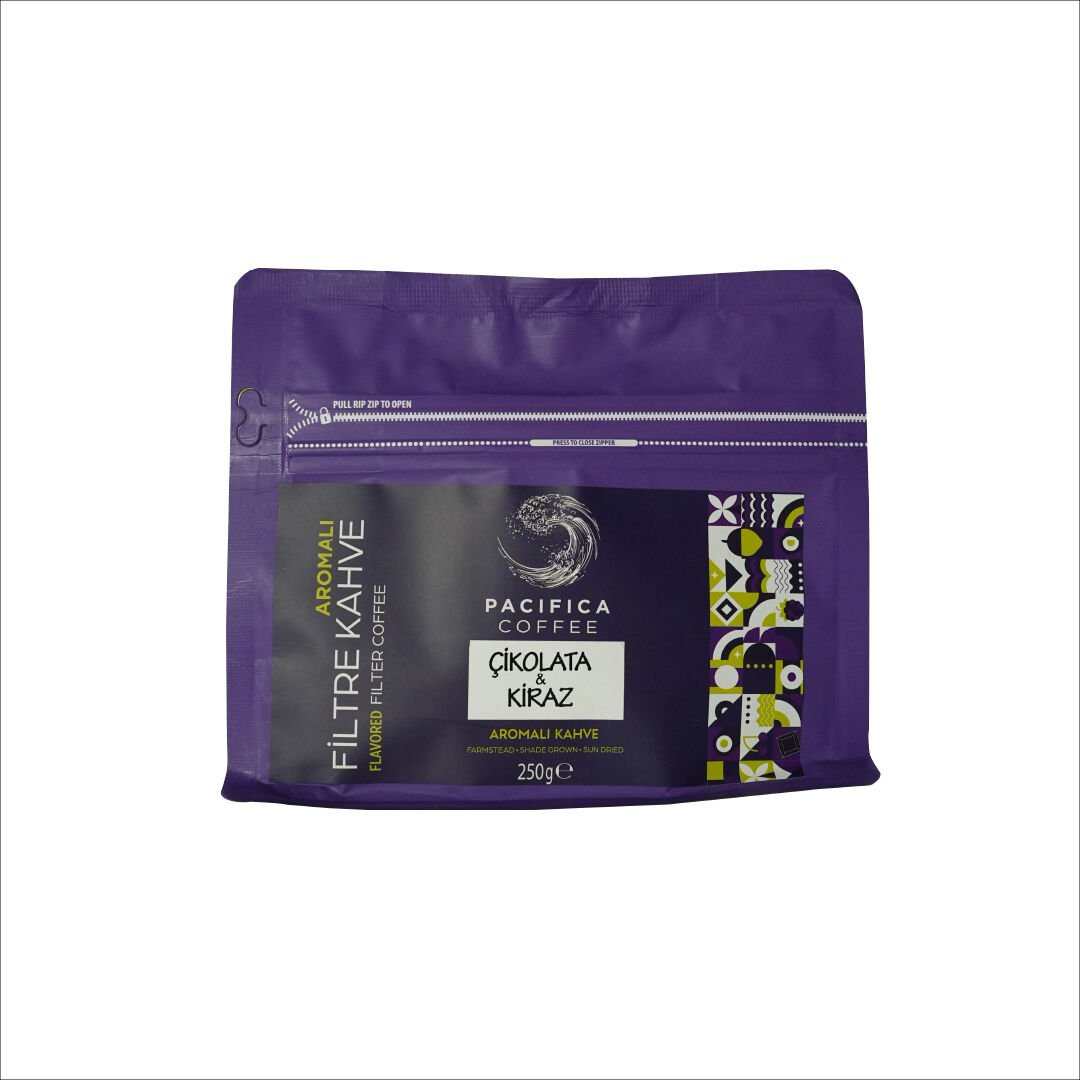 Pacifica Coffee Choco Cherry Aromalı Kahve (250 gr Poşet)