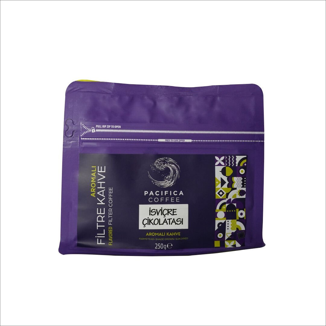 Pacifica Coffee Swiss Chocolate Aromalı Kahve (250 gr Poşet)