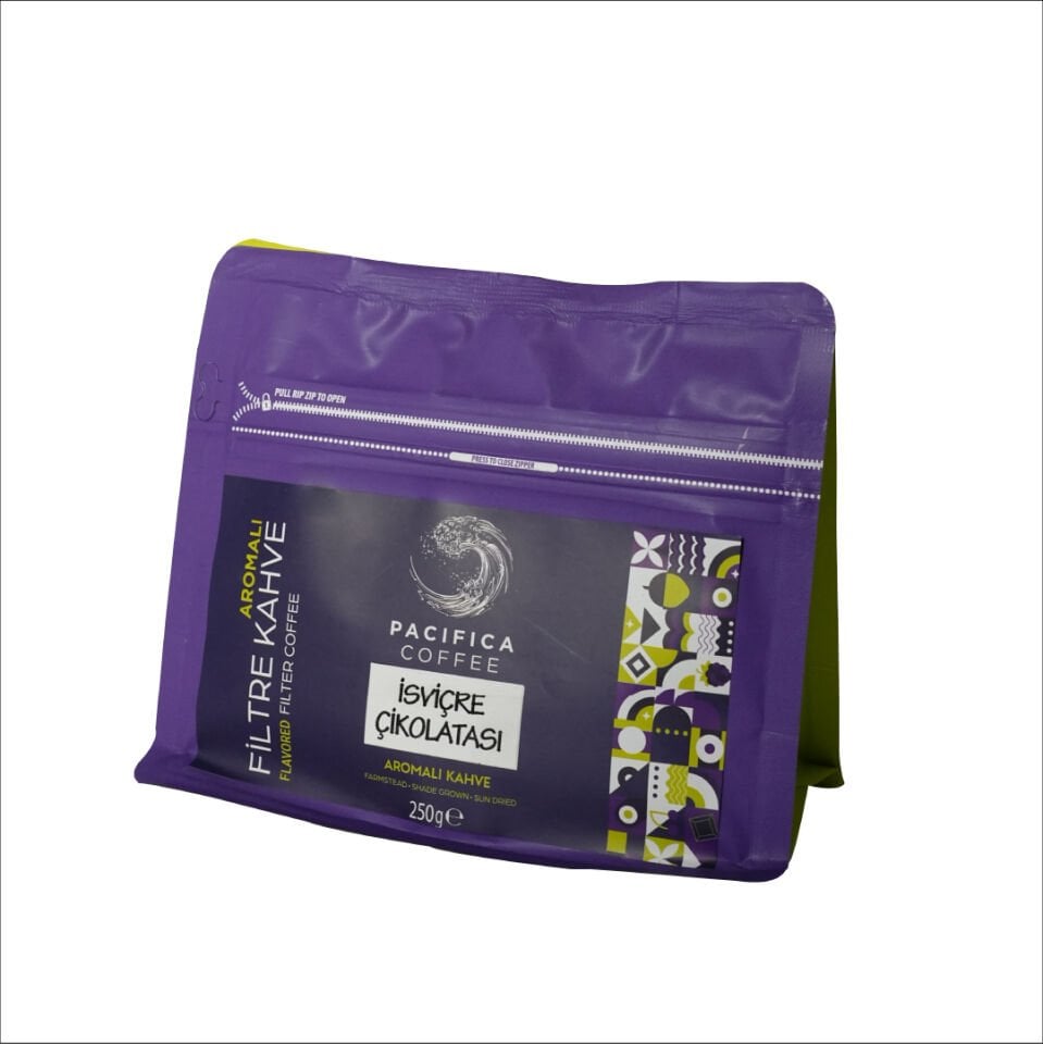 Pacifica Coffee Swiss Chocolate Aromalı Kahve (250 gr Poşet)