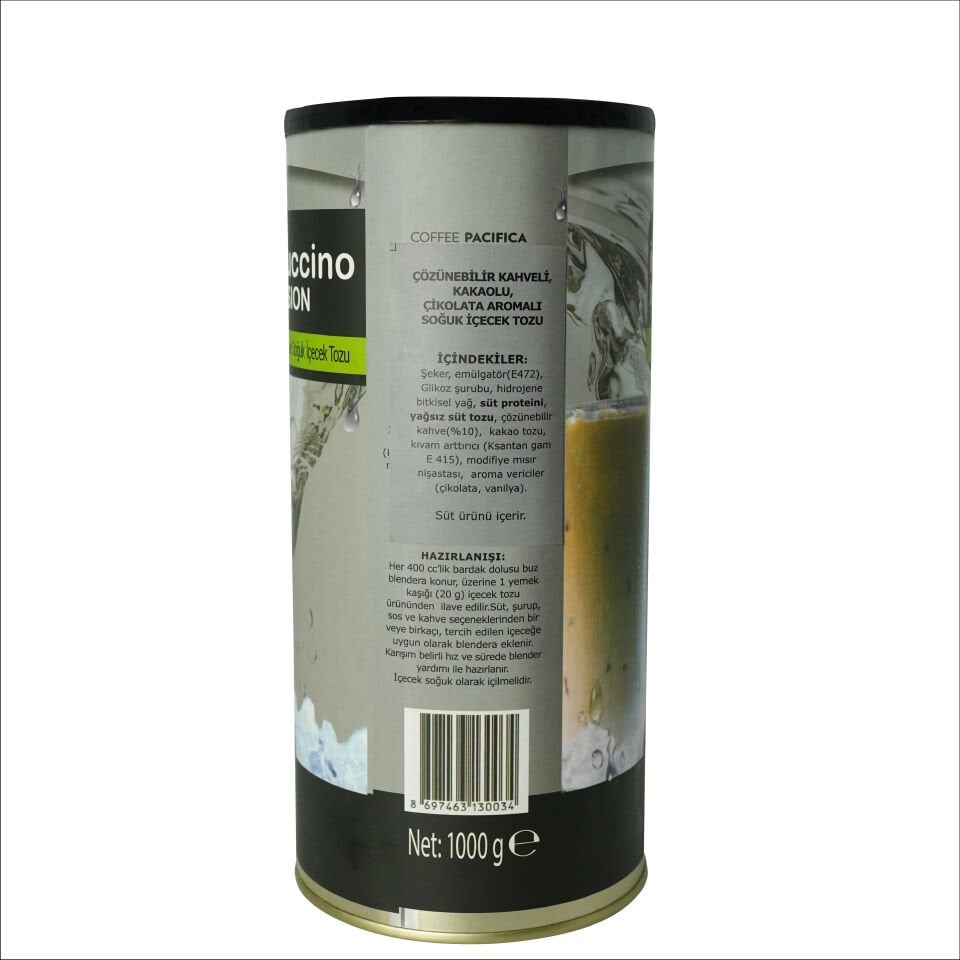 PACIFICA COFFEE FRAPPE TOZU ÇİKOLATA TNK. 1000 GR