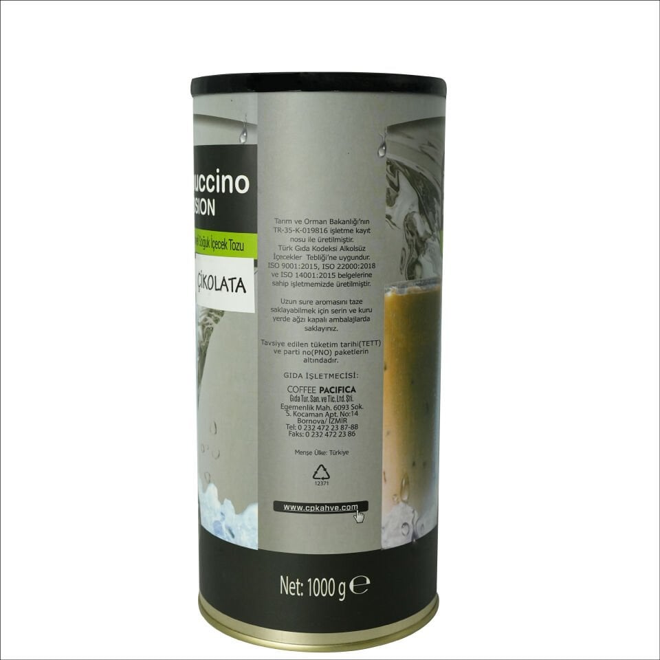 PACIFICA COFFEE FRAPPE TOZU ÇİKOLATA TNK. 1000 GR