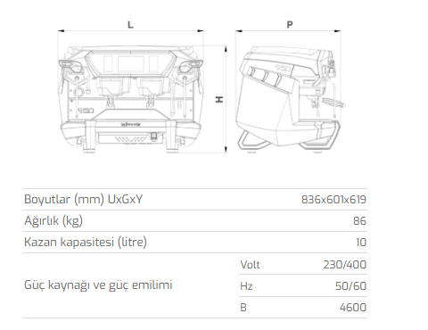 LA SPAZIALE ESPRESSO MEKİNESİ S50 SELETRON 2 GRP