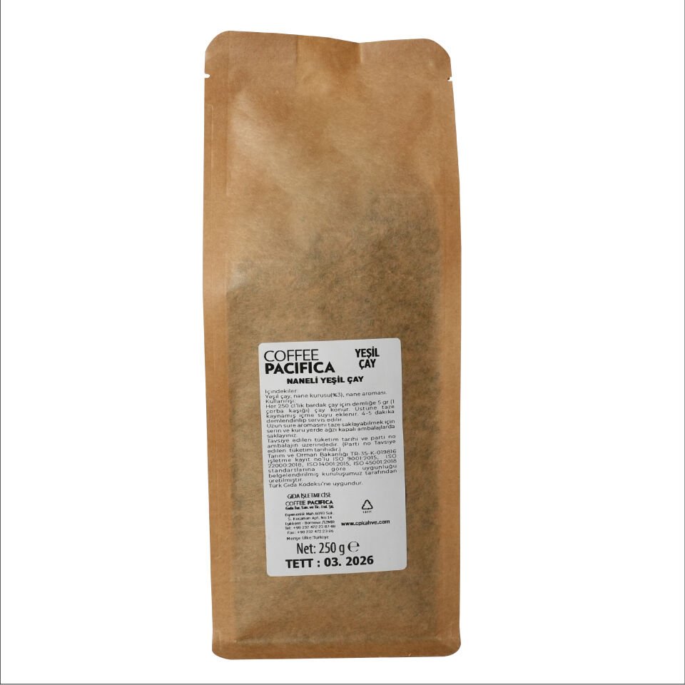 PACIFICA COFFEE ÇAY YEŞİL PŞT. 250 GR