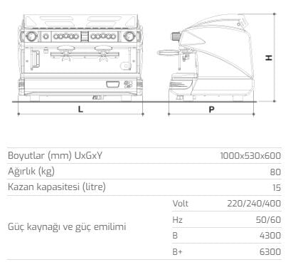 LA SPAZIALE ESP.MAKİNESİ S9 DSP EP TA 3 GRP.