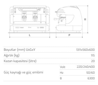 LA SPAZIALE ESP.MAKİNESİ S40 SUPREMA 4 GRP.